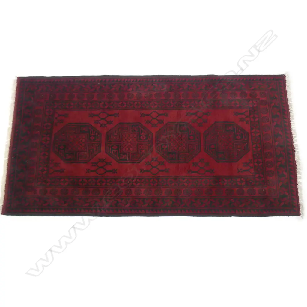 A hand knotted Turkman rug Image 1++
