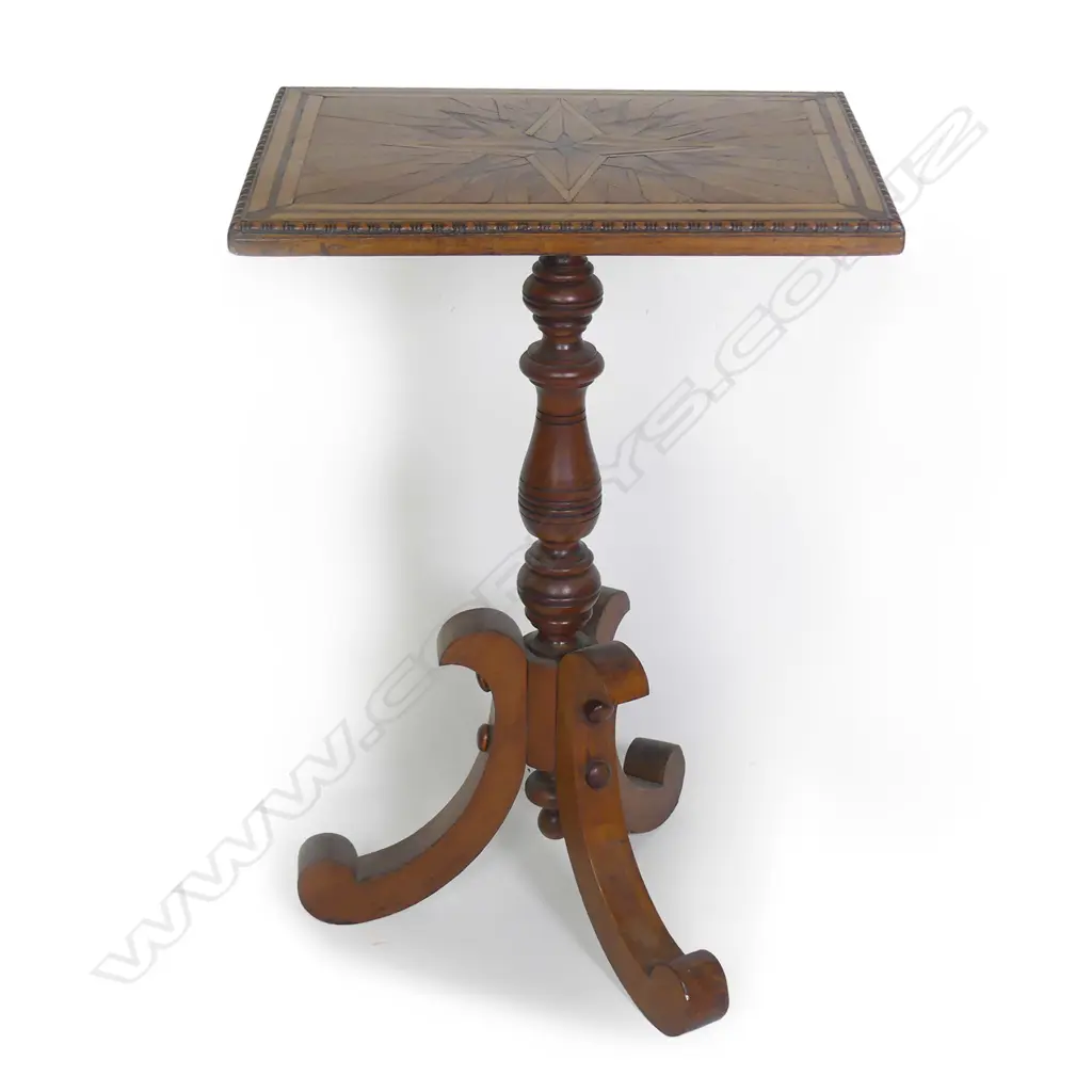 A N.Z. colonial attributed Jewell & Co. starburst wine table Image 1++