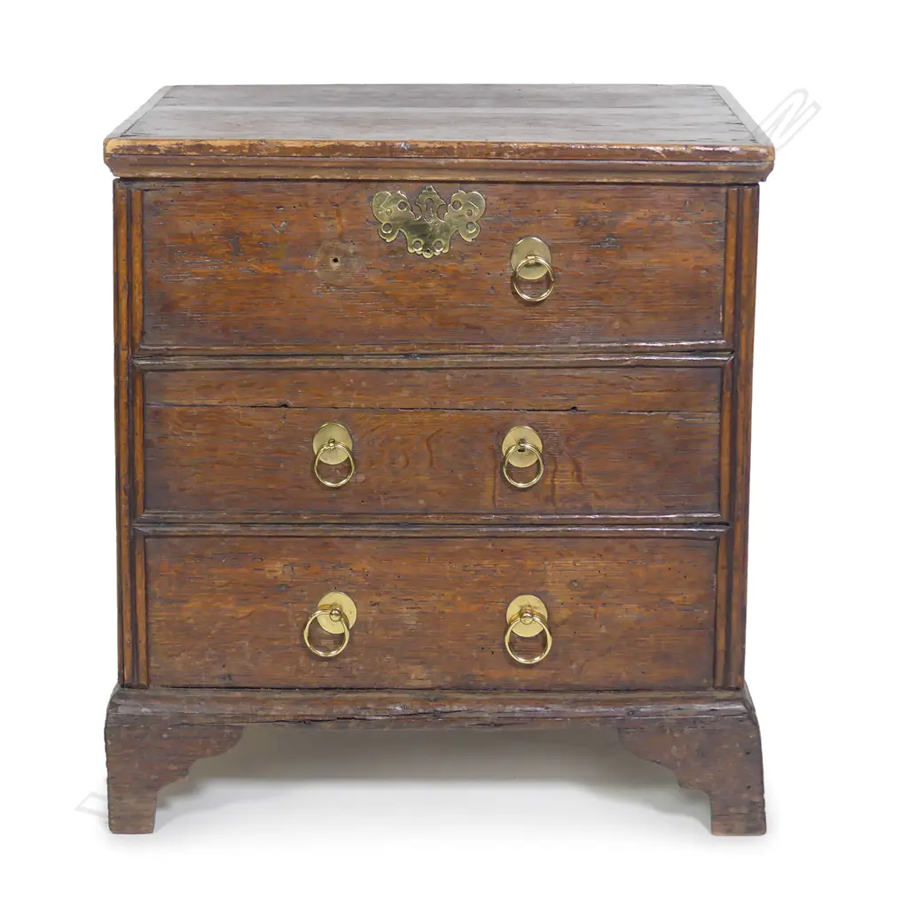 A small naive oak Georgian box Image 1++