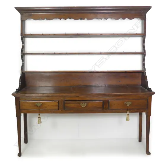 A Victorian pine kitchen dresser