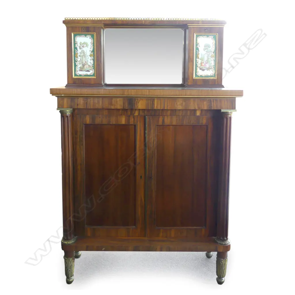 A Regency rosewood small proportion chiffonier Image 1++
