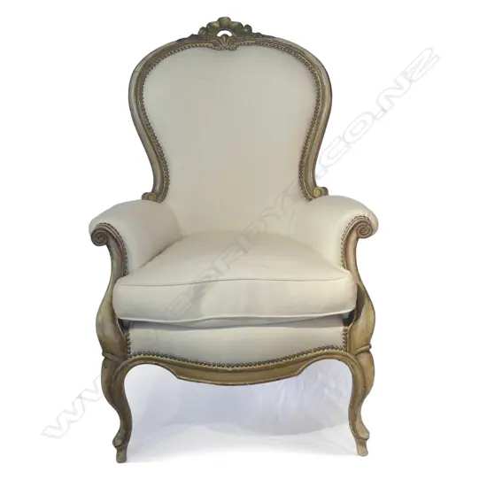 A French bergère chair
