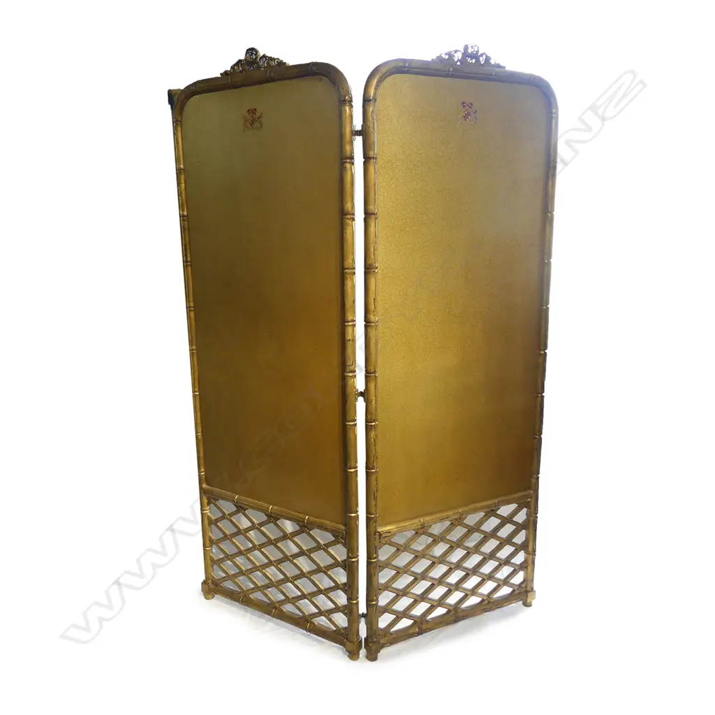 A Chinese Chippendale style gilt screen Image 1++