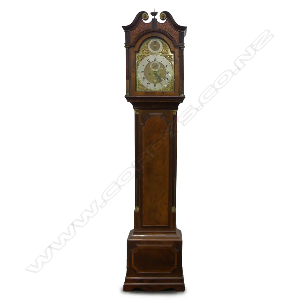 A Victorian mahogany long case clock Image 1++