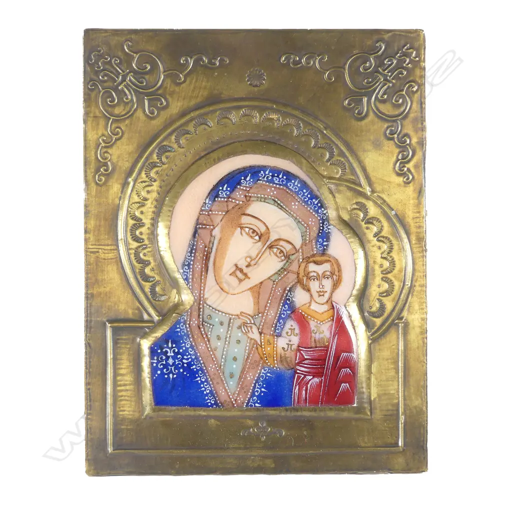 A 20thC Russian icon in the Byzantine manner Image 1++