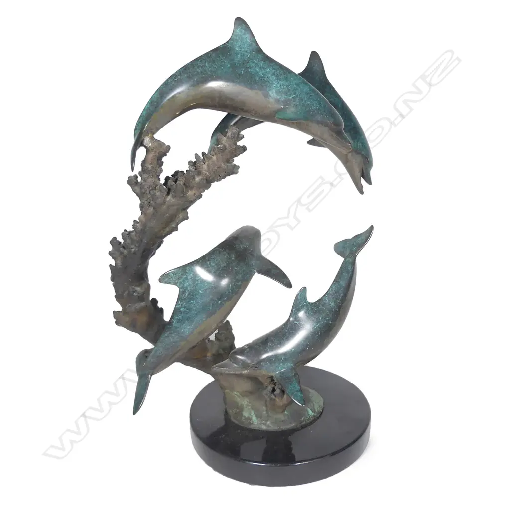 A bronze marine sculpture by Dale J. Evers (USA b.1955) Image 1++