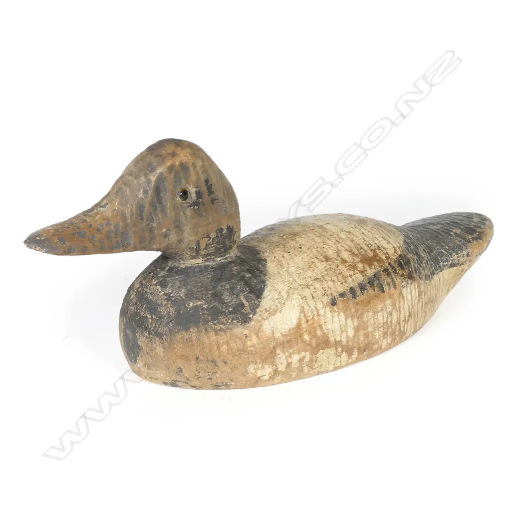 A c.1920 hand carved and chiselled Mallard duck decoy Image 1++