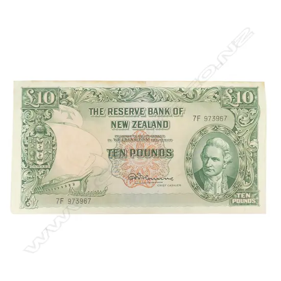 A New Zealand £10 Fleming bank note