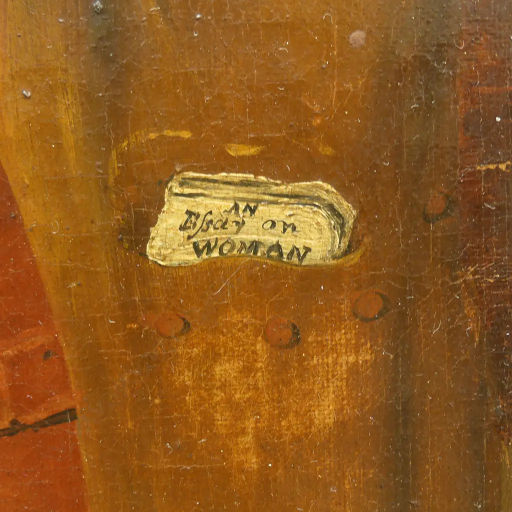 An 18thC oil on canvas caricature Image 1++