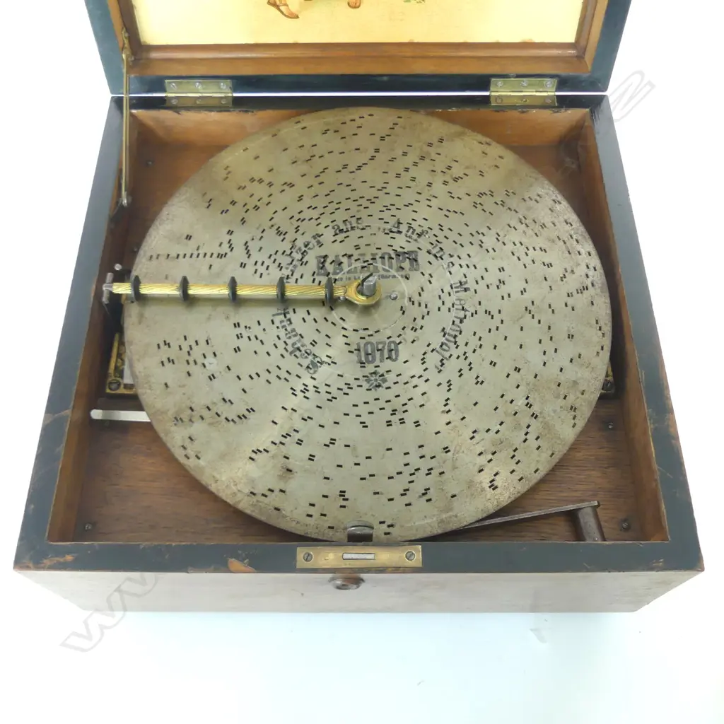 A c.1900 Kalliope German polyphon disc player Image 1++