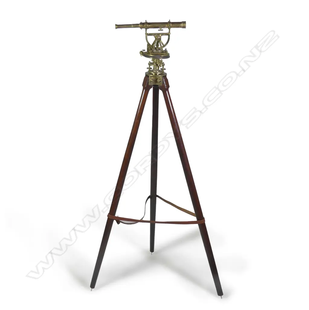 A 19thC brass theodolite by Watkins & Hill Image 1++