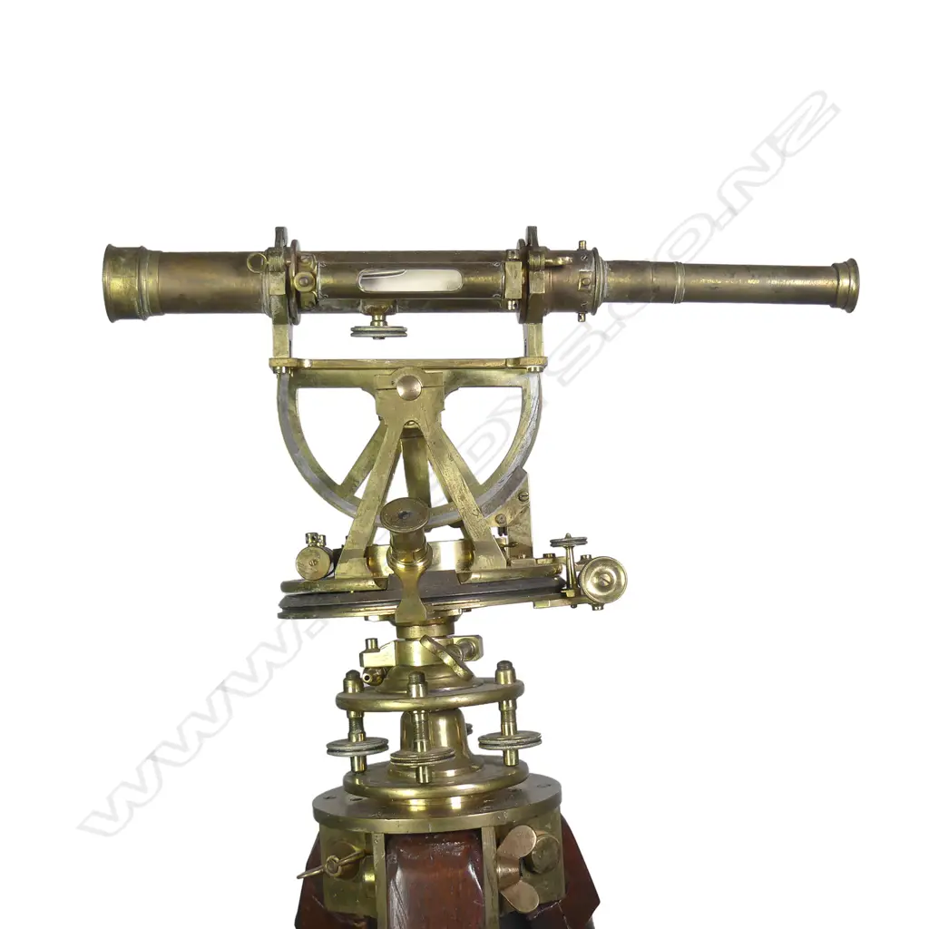 A 19thC brass theodolite by Watkins & Hill Image 1++