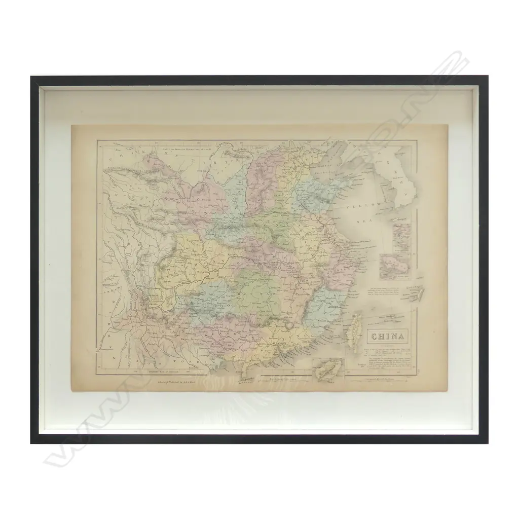 A mid-19thC map of China Image 1++
