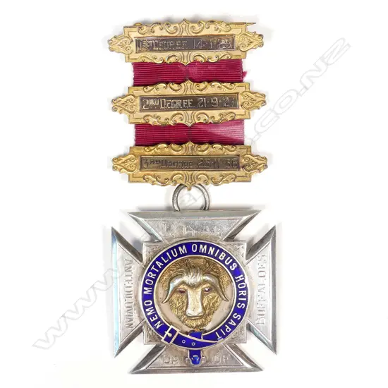 A large RAOB silver gilt and enamel lodge jewel