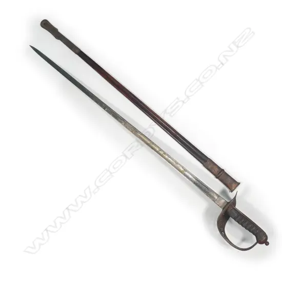 An Edward VII officers dress sword