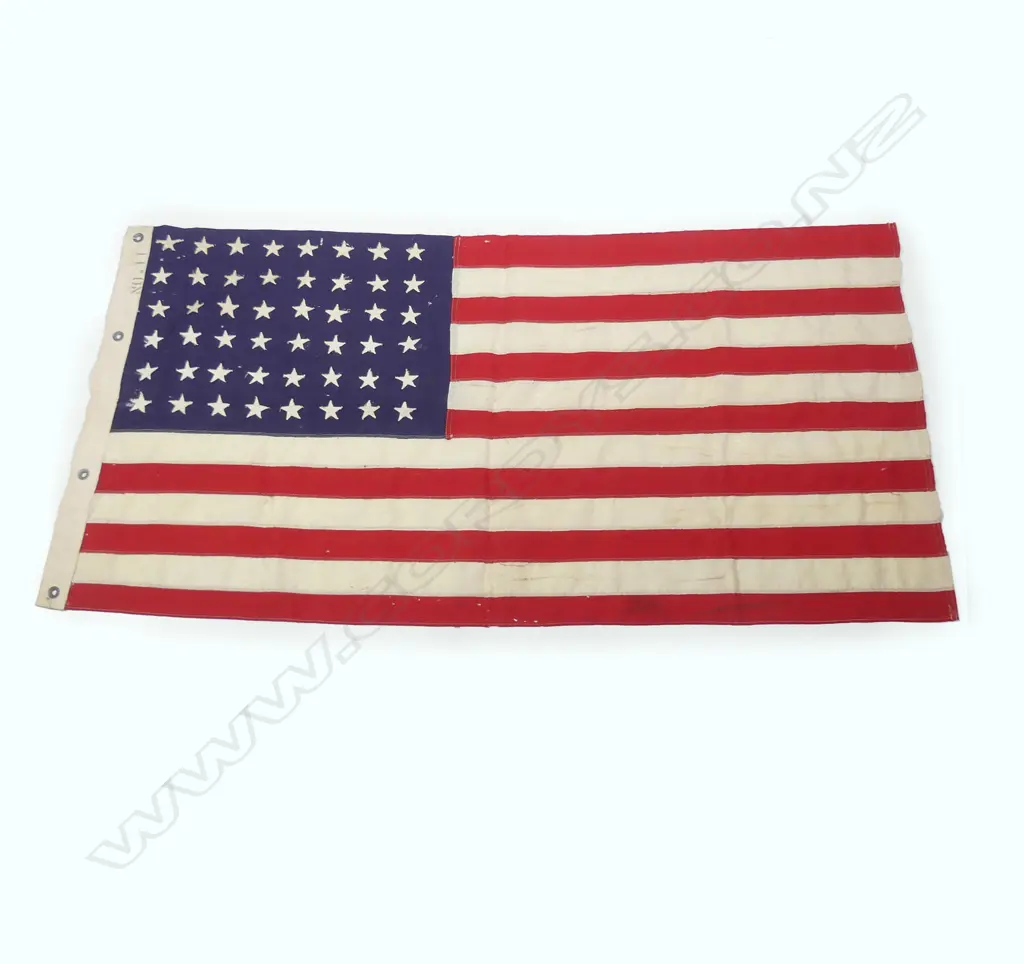 A WWII American flag in N.Z.E.F. named bag Image 1++