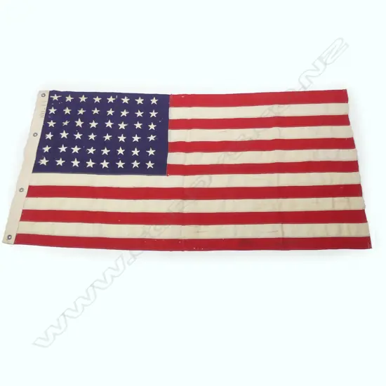A WWII American flag in N.Z.E.F. named bag