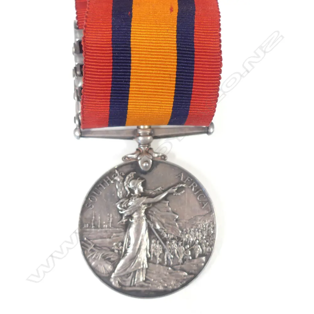 Queen South Africa medal [1899-1902] to ' 4538 TPR. H. Ibbotson 7th N.Z.LAND MR.' Image 1++
