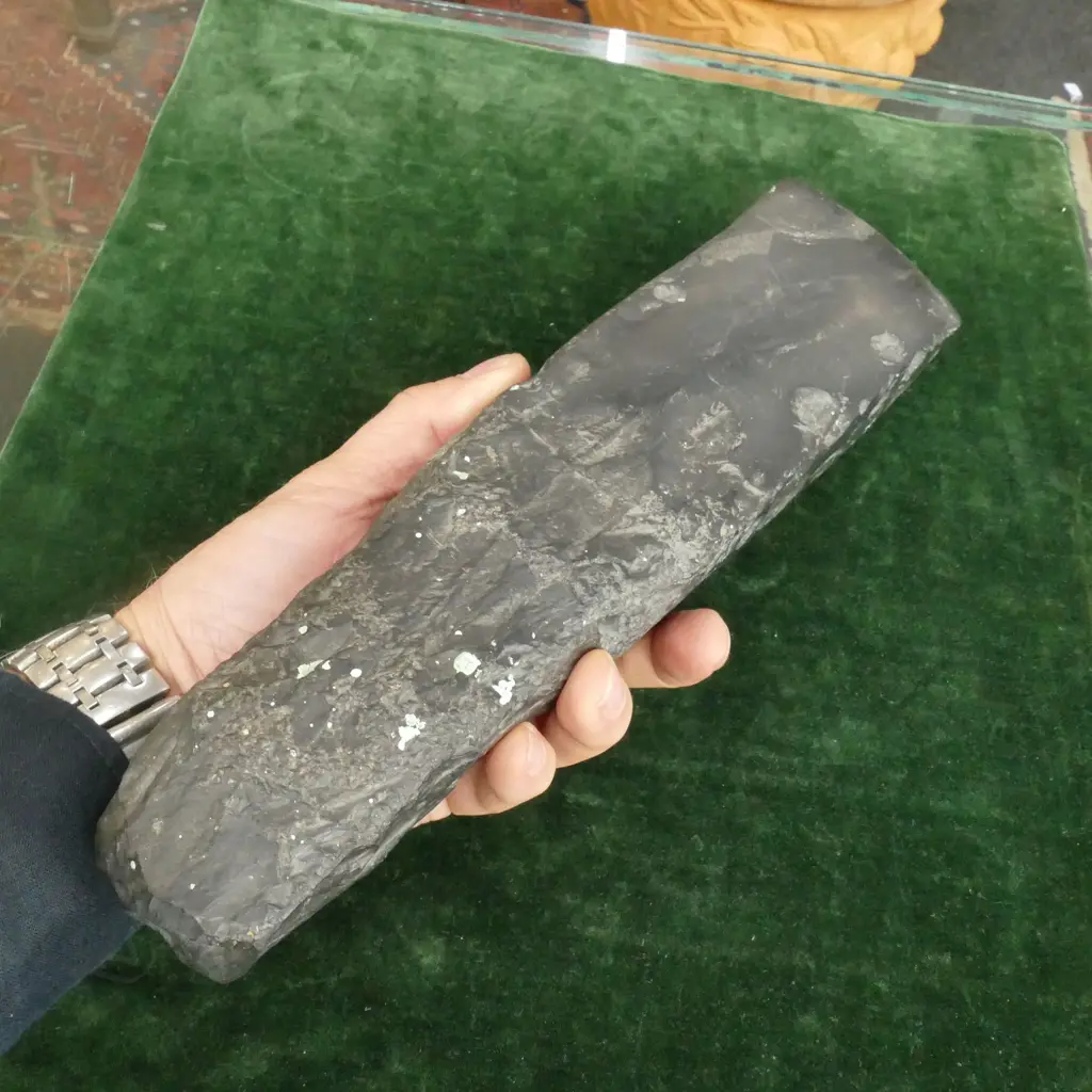 A large and impressive pre-European black basalt toki (adze) Image 1++