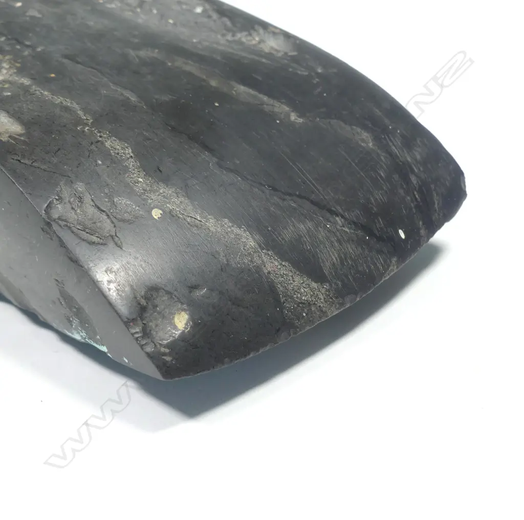 A large and impressive pre-European black basalt toki (adze) Image 1++