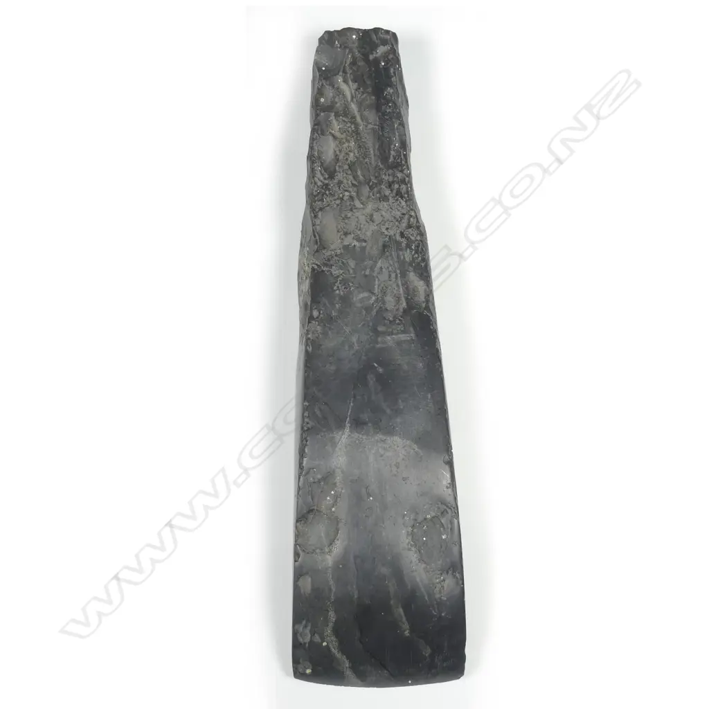 A large and impressive pre-European black basalt toki (adze) Image 1++