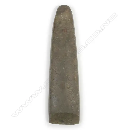 A pre-European Maori stone toki (adze)