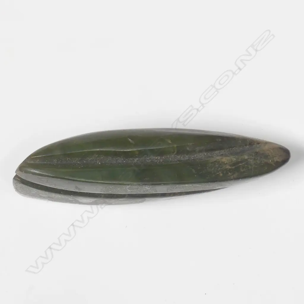 An old Maori pounamu toki Image 1++