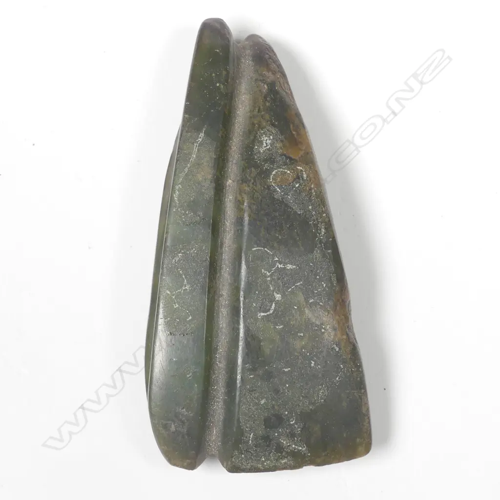 An old Maori pounamu toki Image 1++