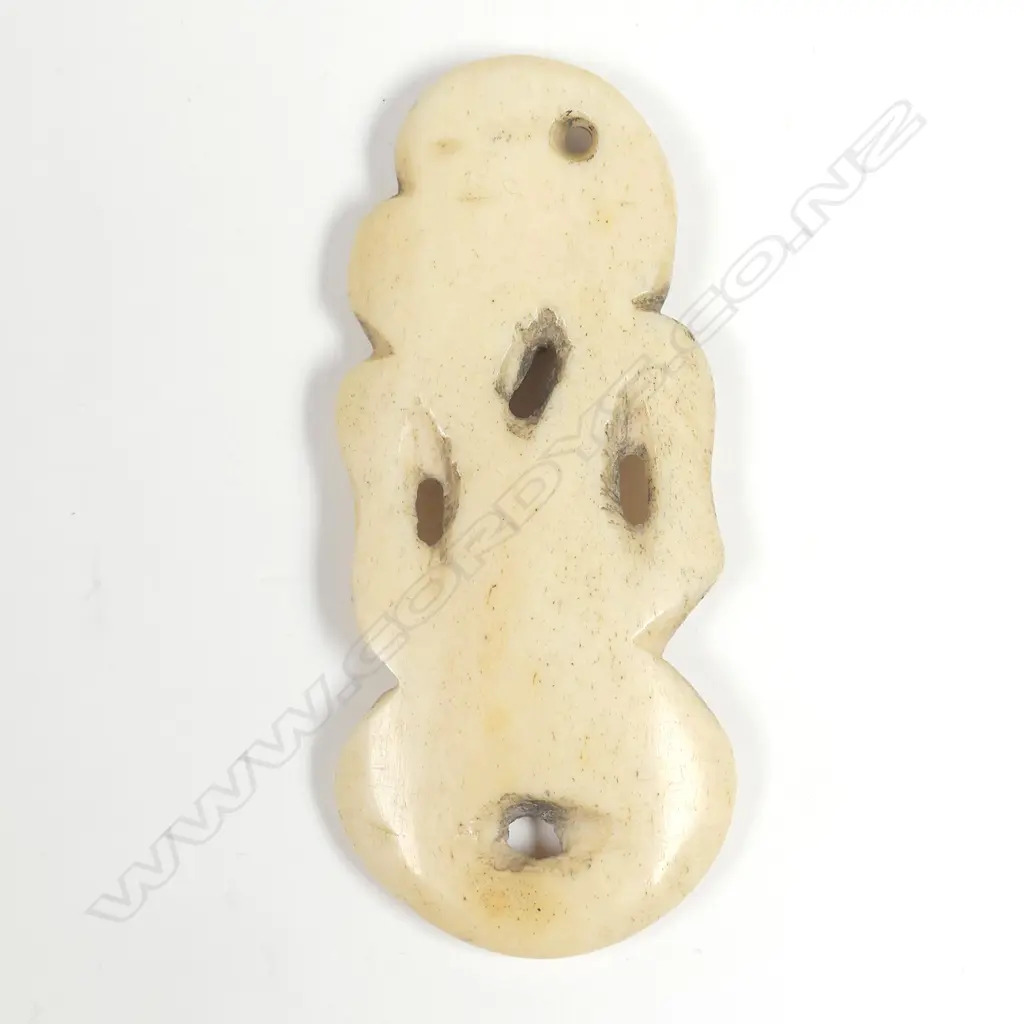 A Maori whalebone hei tiki Image 1++