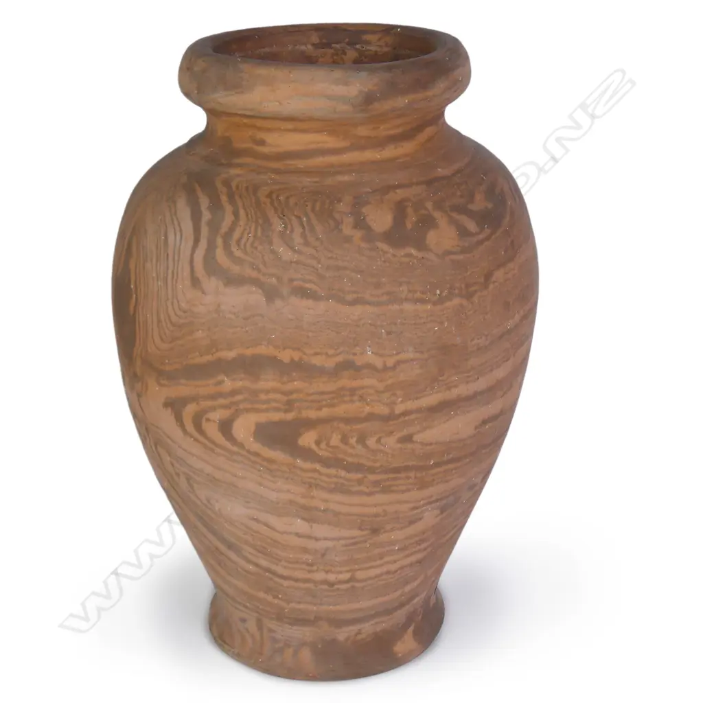 An Amalgamated Brickworks Wellington agate ware vase Image 1++