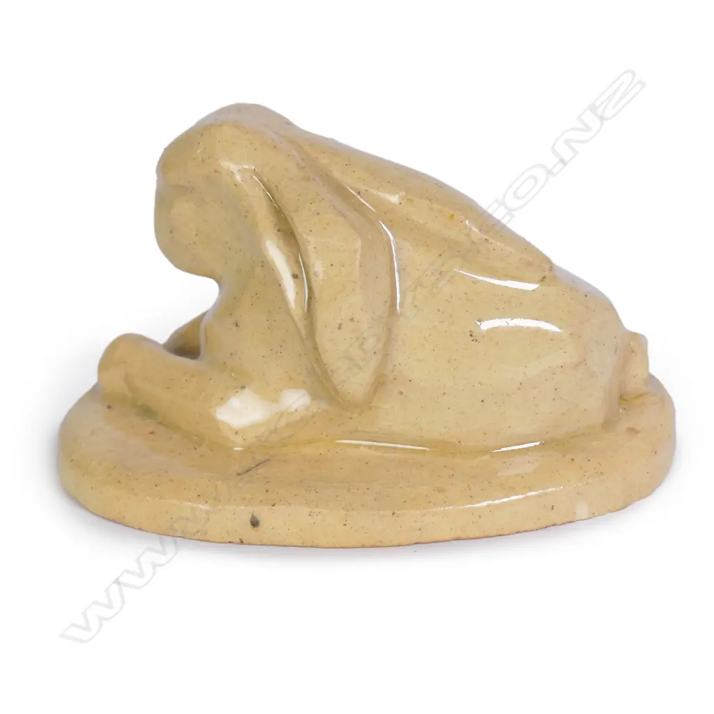 A Jack Hutchison recumbent pottery hare Image 1++
