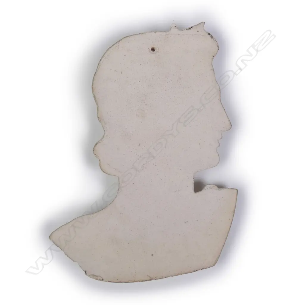 A Jack Hutchison pottery cast wall mask of a classical gent in profile Image 1++