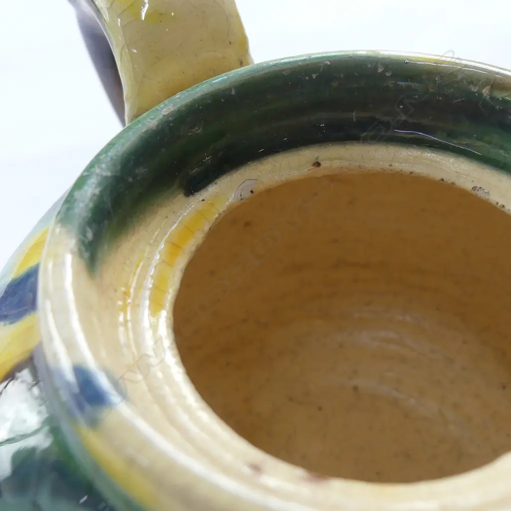 A rare Jova Rancich majolica glazed teapot Image 1++