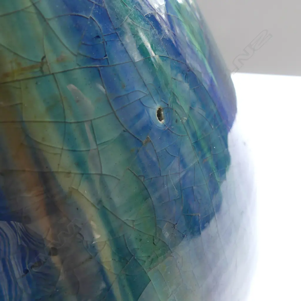 A large and impressive Jova Rancich majolica glazed ovoid vase Image 1++