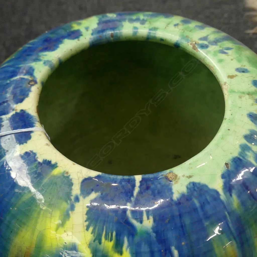 A large and impressive Jova Rancich majolica glazed ovoid vase Image 1++