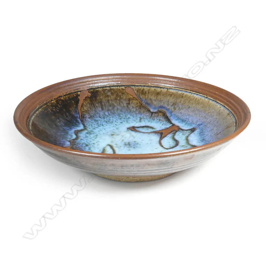 A Len Castle quince blossom stoneware bowl Image 1++