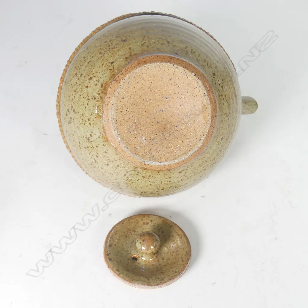 A large Mirek Smisek teapot with cane handle Image 1++