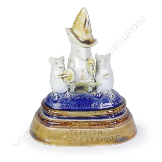 A rare Doulton mouse group by George Tinworth