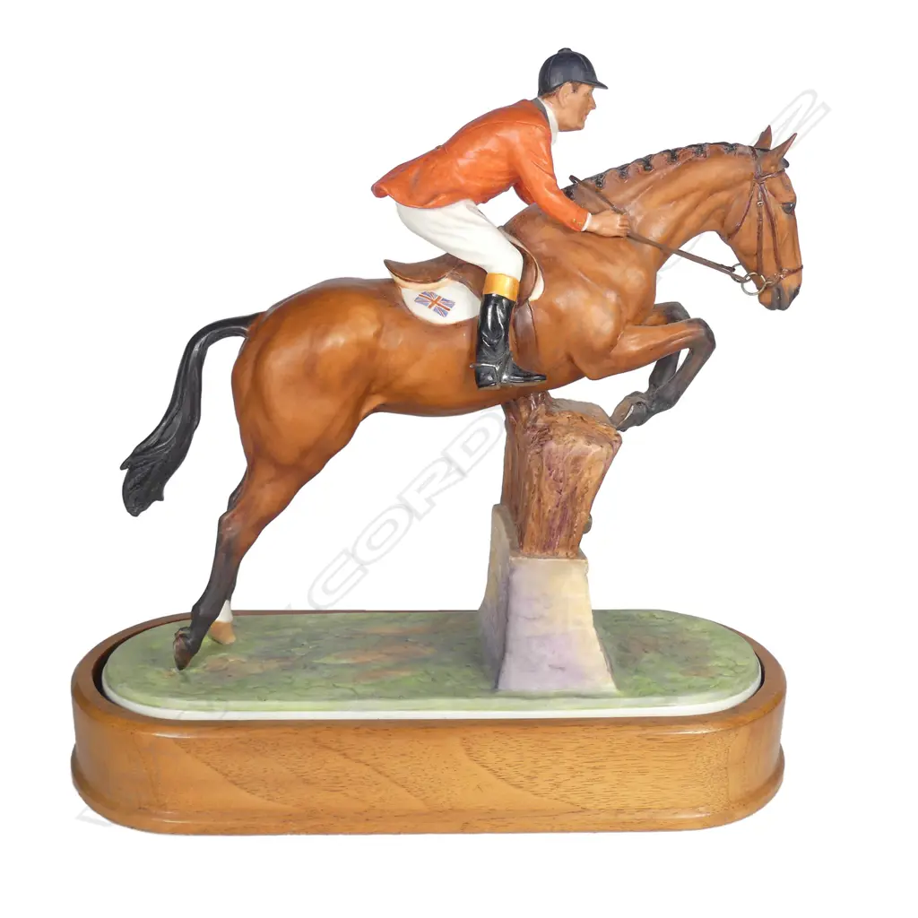 A Royal Worcester equestrian steeplechase study Image 1++