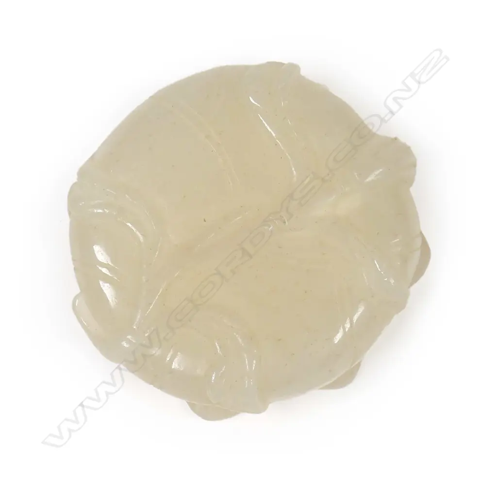 A Chinese pale jadeite small brush washing dish Image 1++