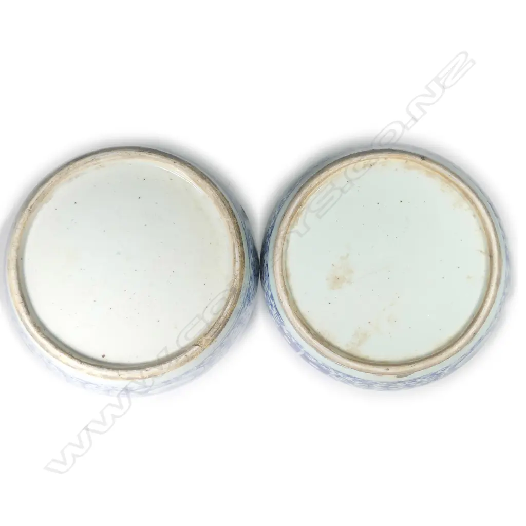 A pair of China trade porcelain ginger jars Image 1++