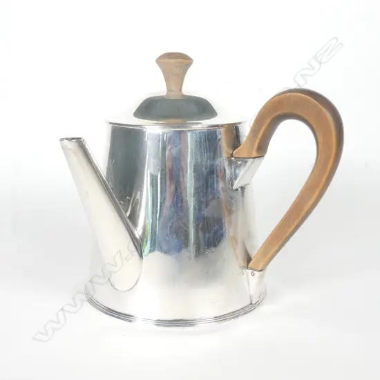 A Victorian silver chocolate pot