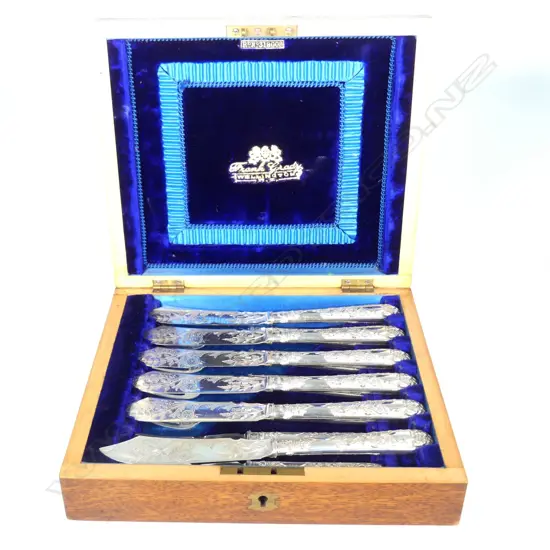 A quality Victorian cased silver fish service