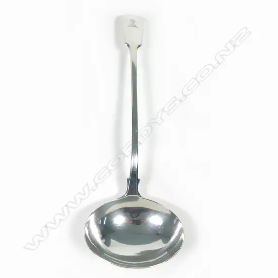 A George IV silver soup ladle