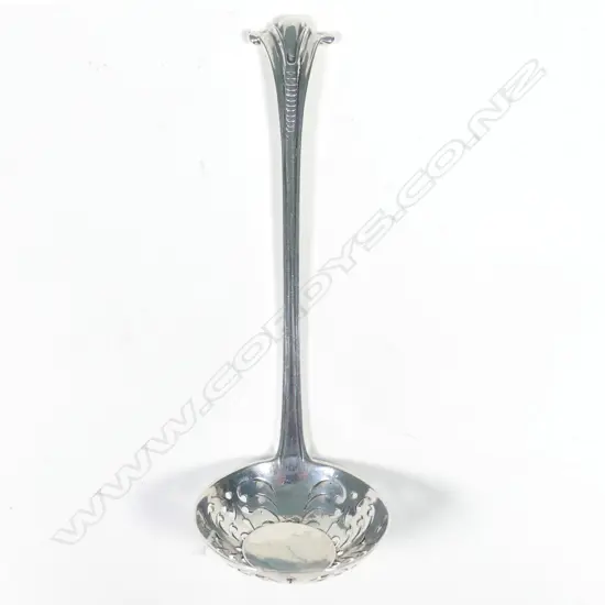 A Victorian silver sifter ladle