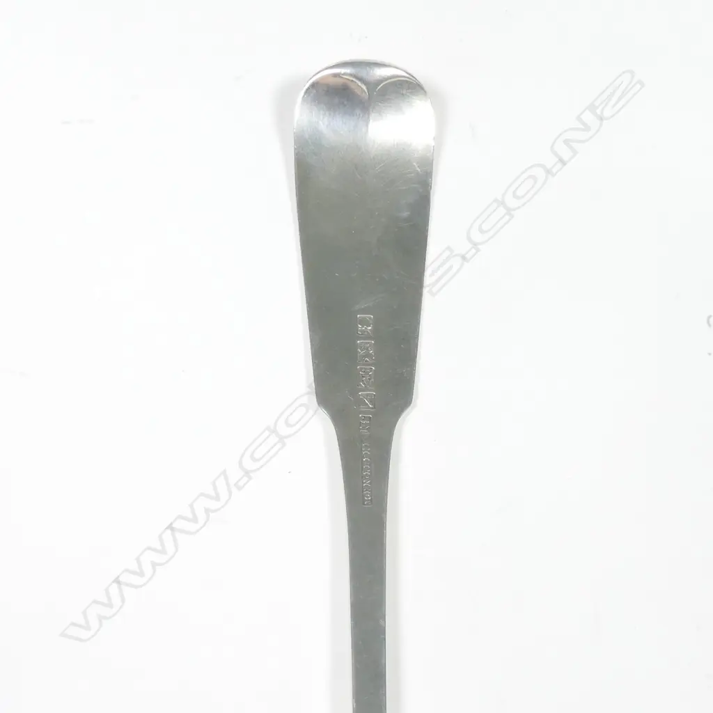 An Irish George III silver soup ladle Image 1++