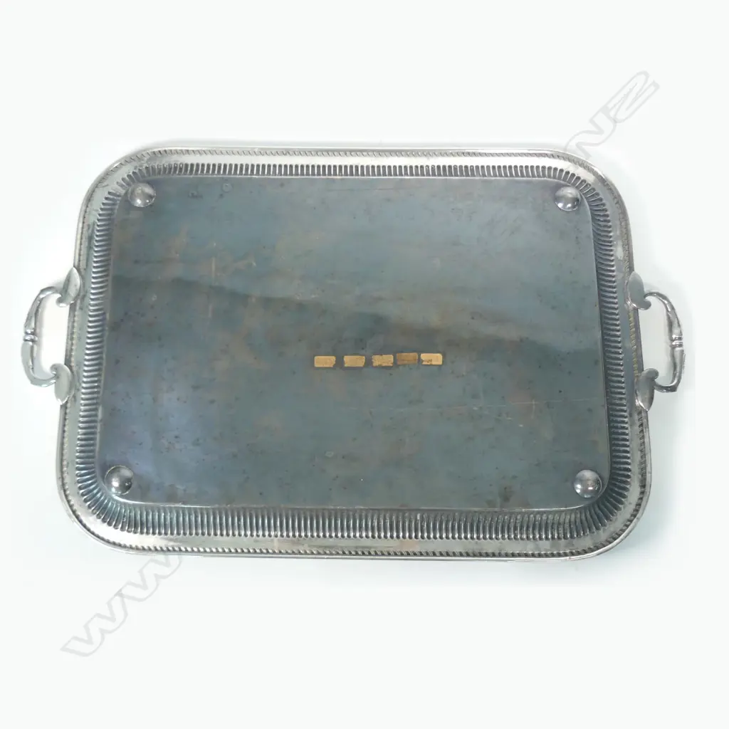 A c.1900 large silver plate banquet tray Image 1++