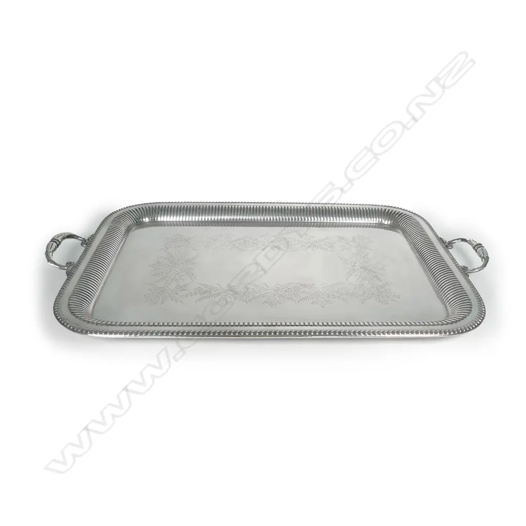A c.1900 large silver plate banquet tray Image 1++
