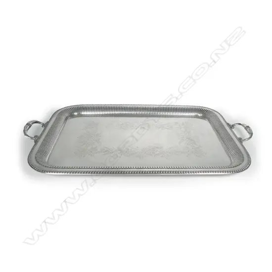 A c.1900 large silver plate banquet tray