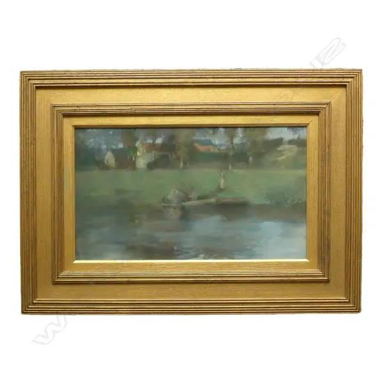 SIR JAMES GUTHRIE (1859-1930), CUMBUSKENNETH FERRY, PASTEL 1888